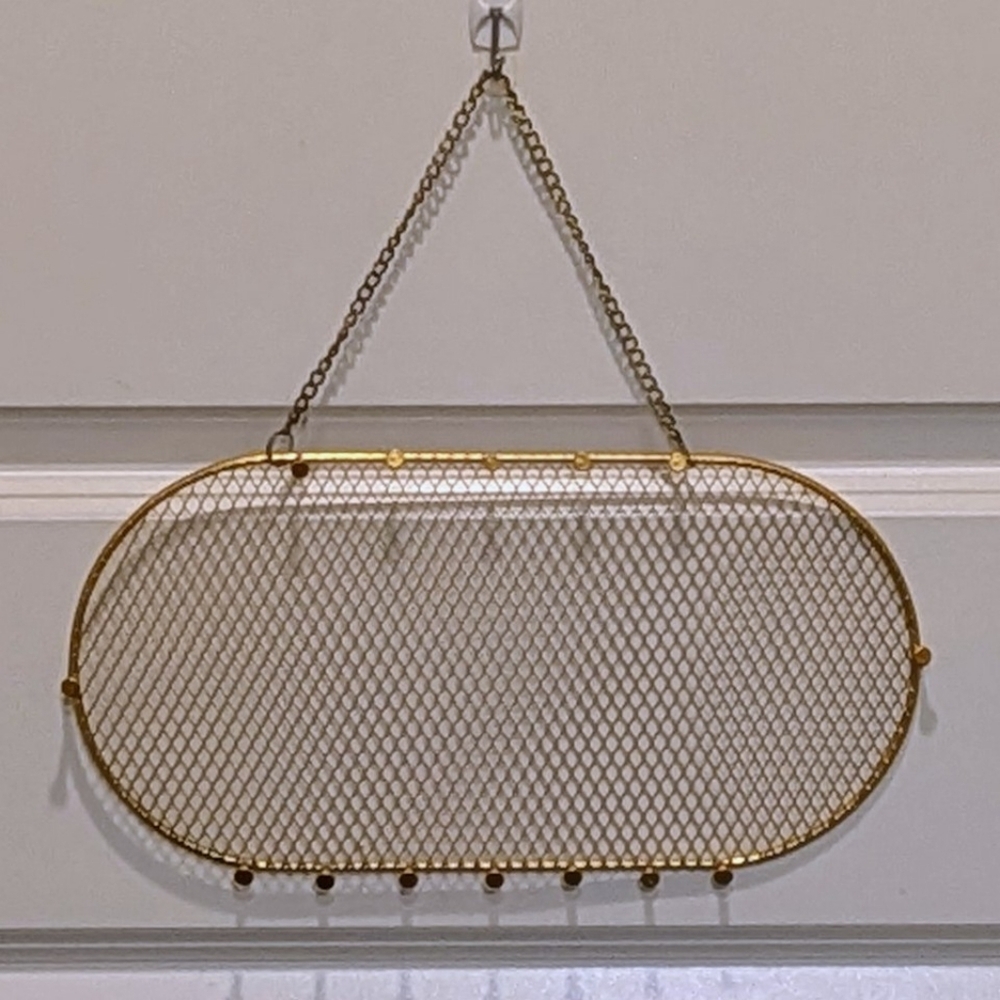 EUC Gold Hanging Jewelry Rack